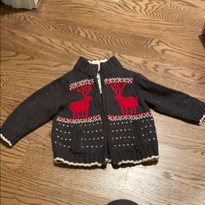 Osh Kosh 2T zip up sweater
